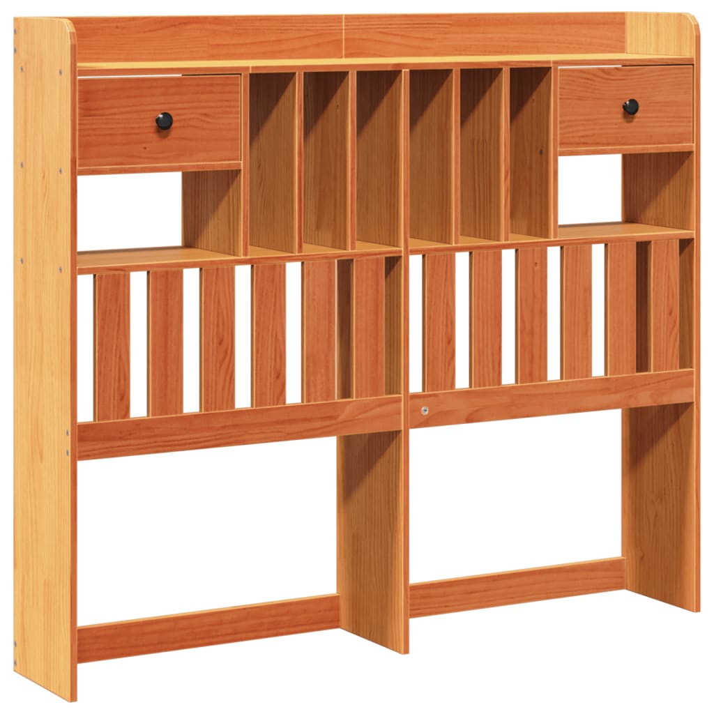 Bed met boekenkast zonder matras grenenhout wasbruin 160x200 cm is nu te koop bij PeponiXL, paradijselijk wonen!