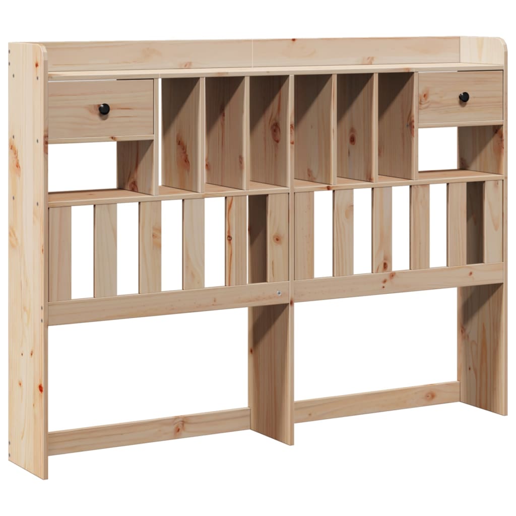 Bed met boekenkast zonder matras massief grenenhout 140x200 cm is nu te koop bij PeponiXL, paradijselijk wonen!