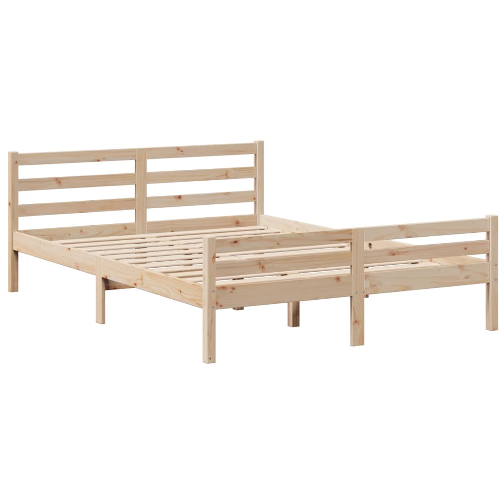 Bed met boekenkast zonder matras massief grenenhout 140x200 cm is nu te koop bij PeponiXL, paradijselijk wonen!