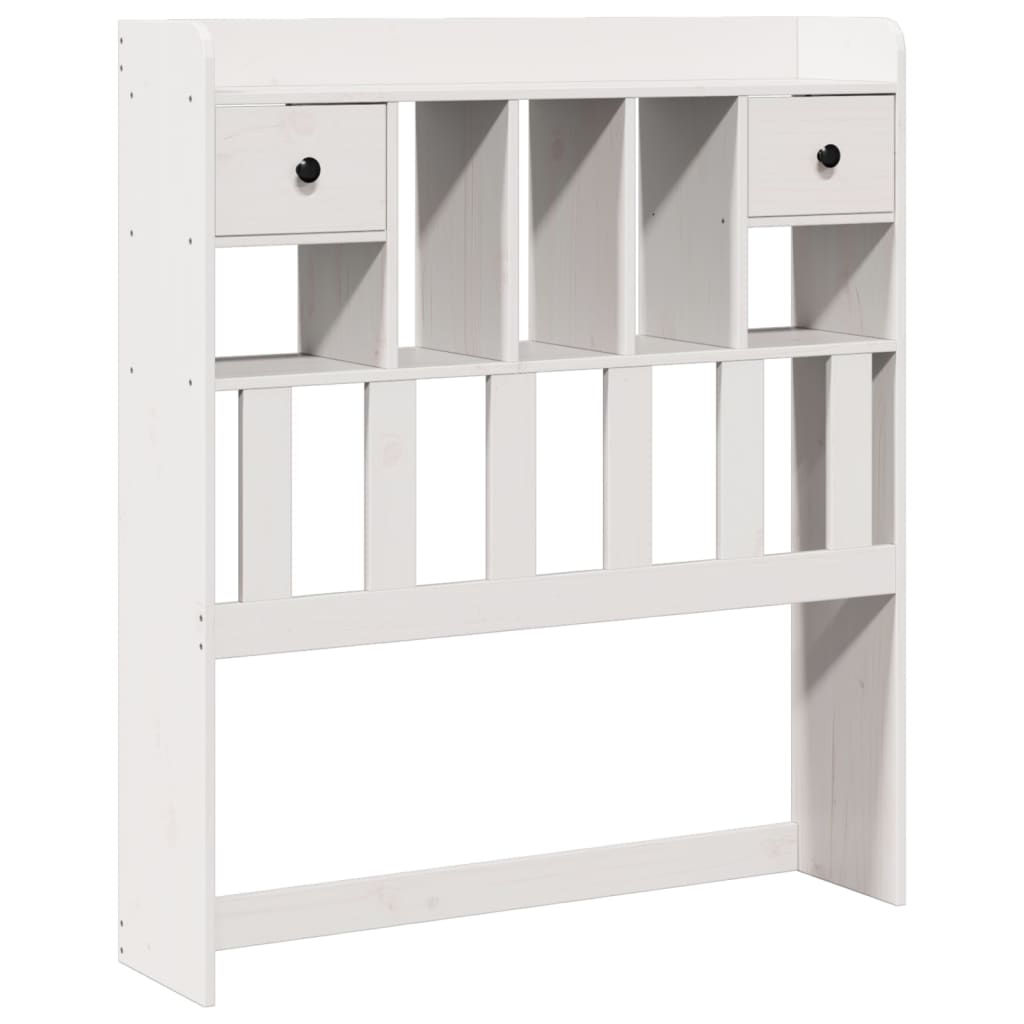 Bed met boekenkast zonder matras grenenhout wit 90x200 cm is nu te koop bij PeponiXL, paradijselijk wonen!
