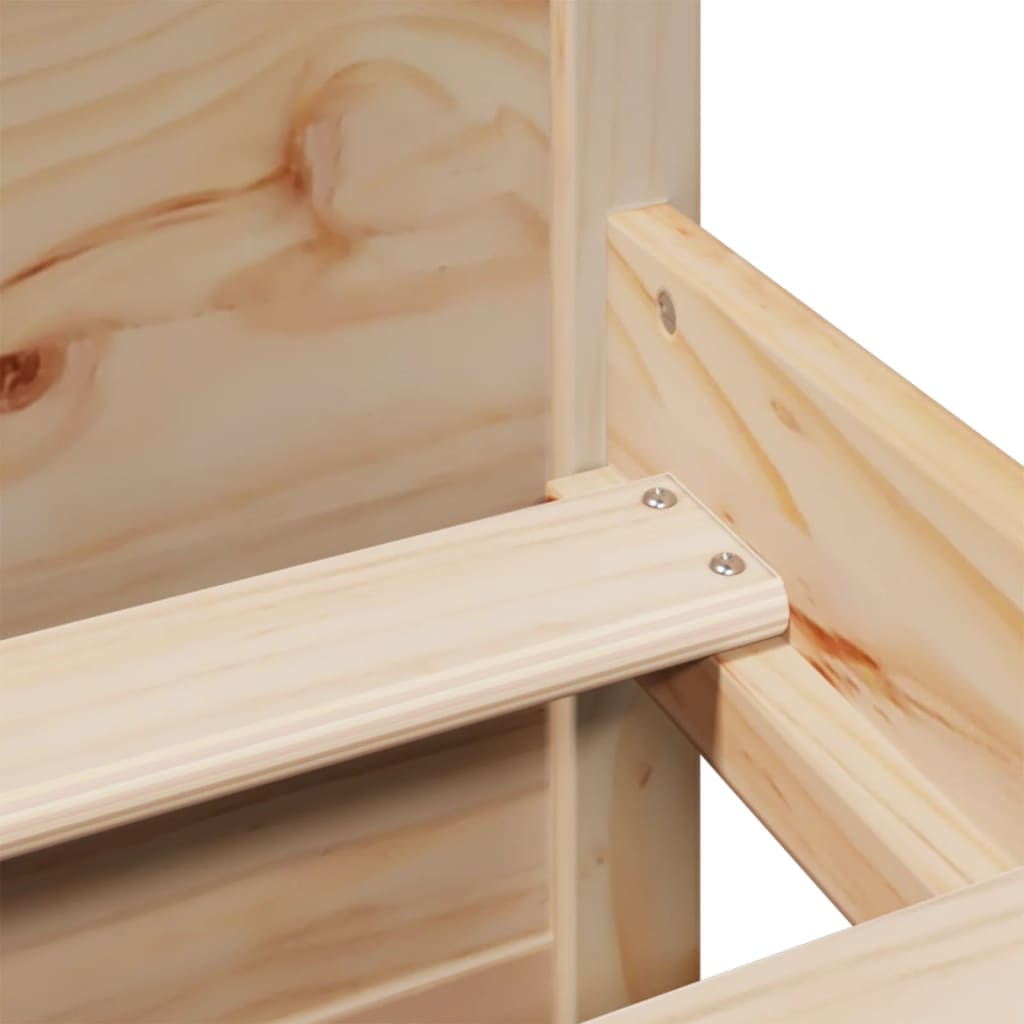 Bed met boekenkast zonder matras massief grenenhout 120x200 cm is nu te koop bij PeponiXL, paradijselijk wonen!