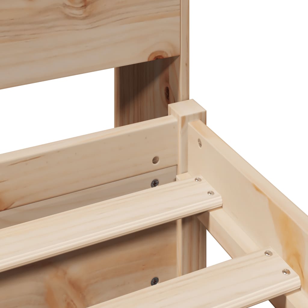 Bed met boekenkast zonder matras massief grenenhout 75x190 cm is nu te koop bij PeponiXL, paradijselijk wonen!