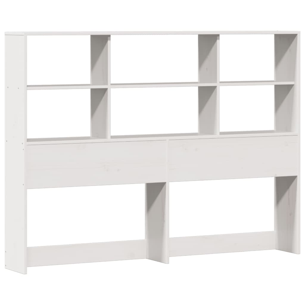 Bed met boekenkast zonder matras grenenhout wit 140x200 cm is nu te koop bij PeponiXL, paradijselijk wonen!