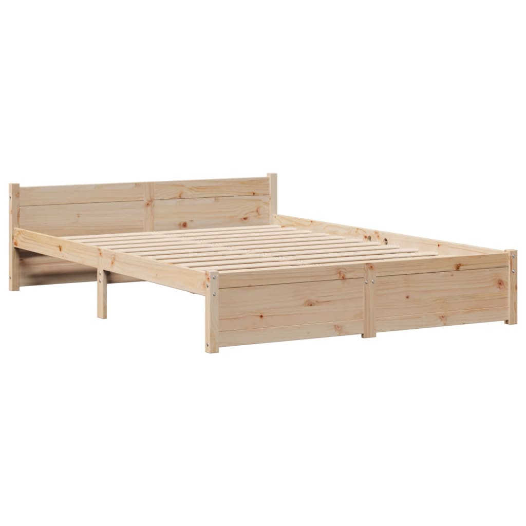 Bed met boekenkast zonder matras massief grenenhout 150x200 cm is nu te koop bij PeponiXL, paradijselijk wonen!