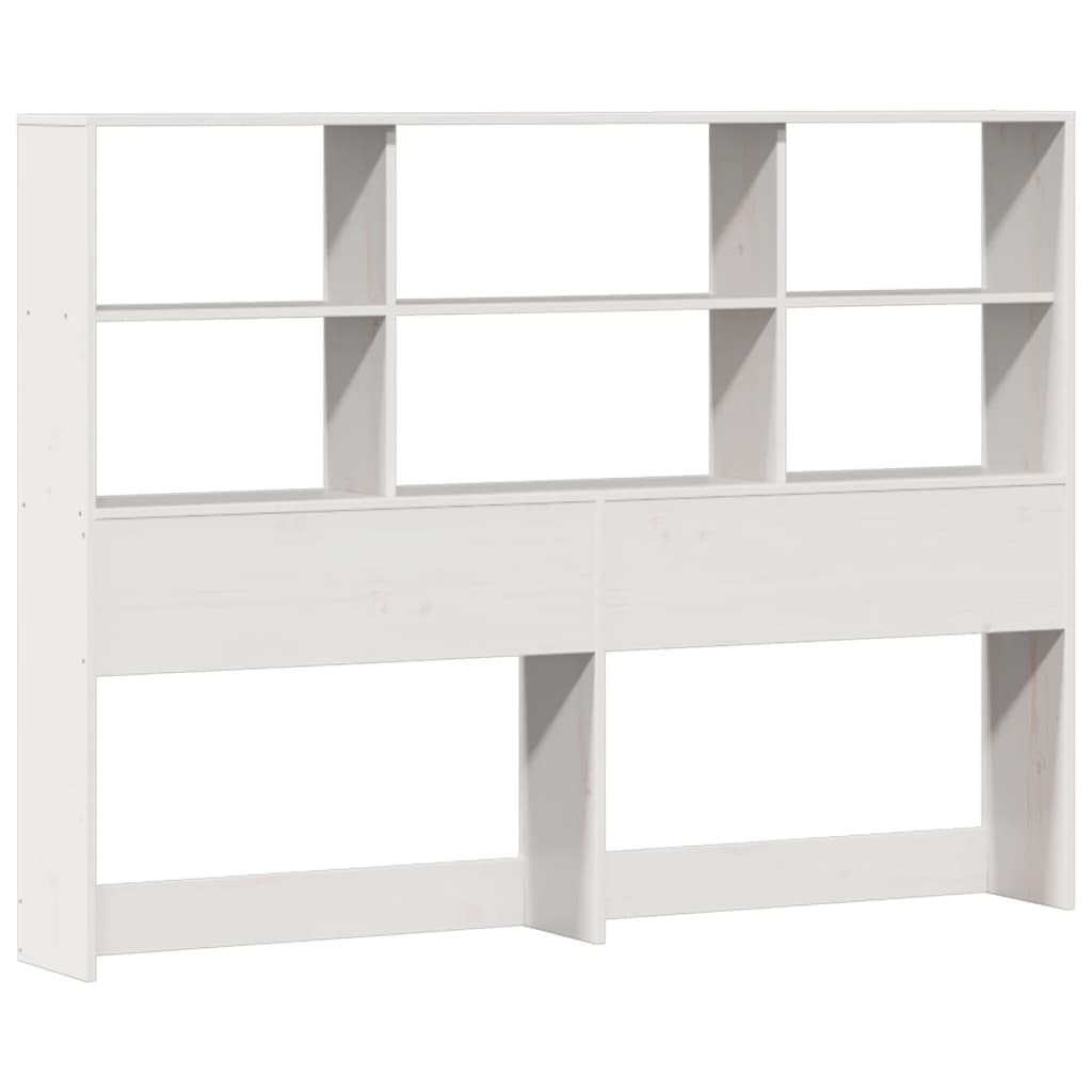 Bed met boekenkast zonder matras grenenhout wit 160x200 cm is nu te koop bij PeponiXL, paradijselijk wonen!