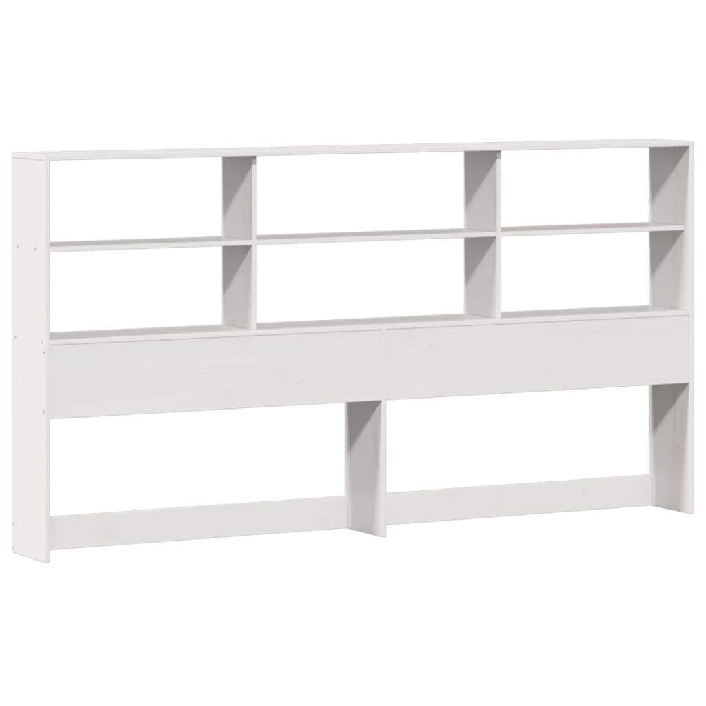 Bed met boekenkast zonder matras grenenhout wit 180x200 cm is nu te koop bij PeponiXL, paradijselijk wonen!