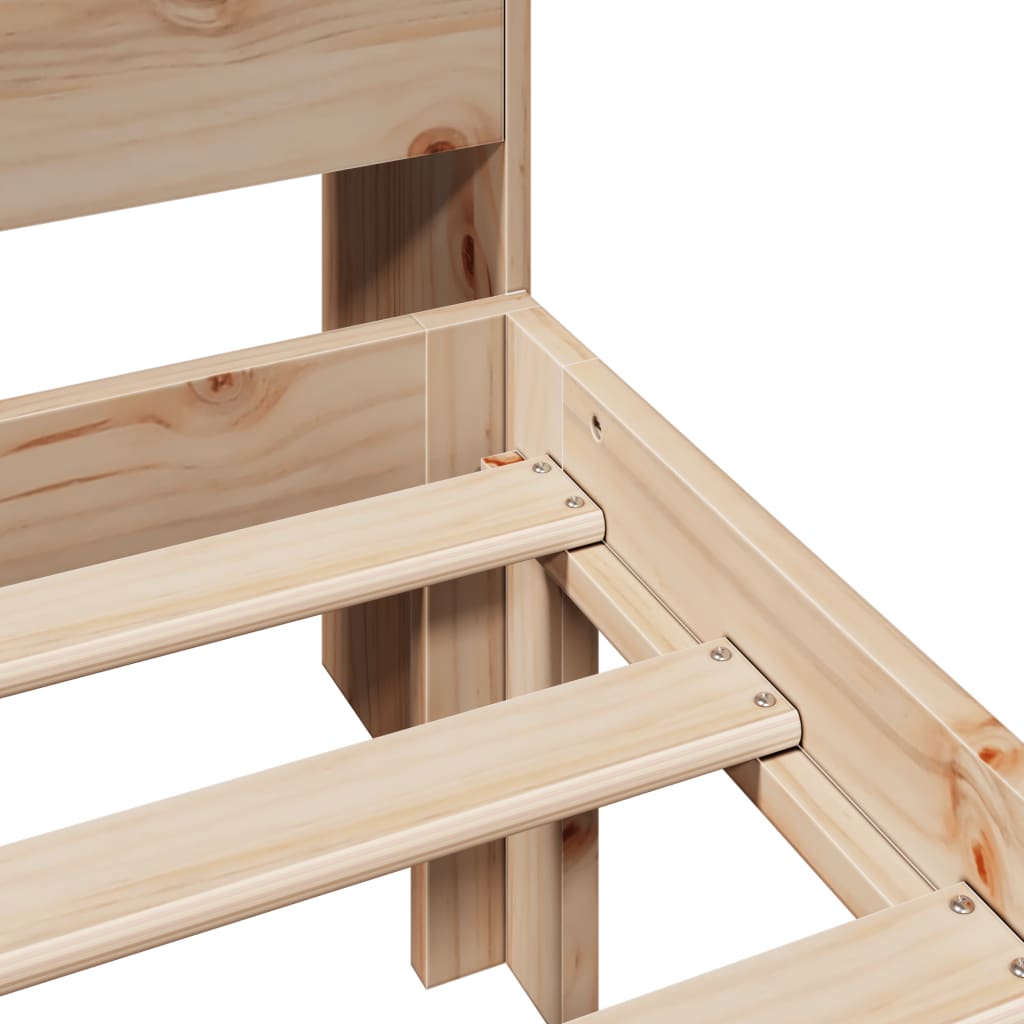 Bed met boekenkast zonder matras massief grenenhout 75x190 cm is nu te koop bij PeponiXL, paradijselijk wonen!