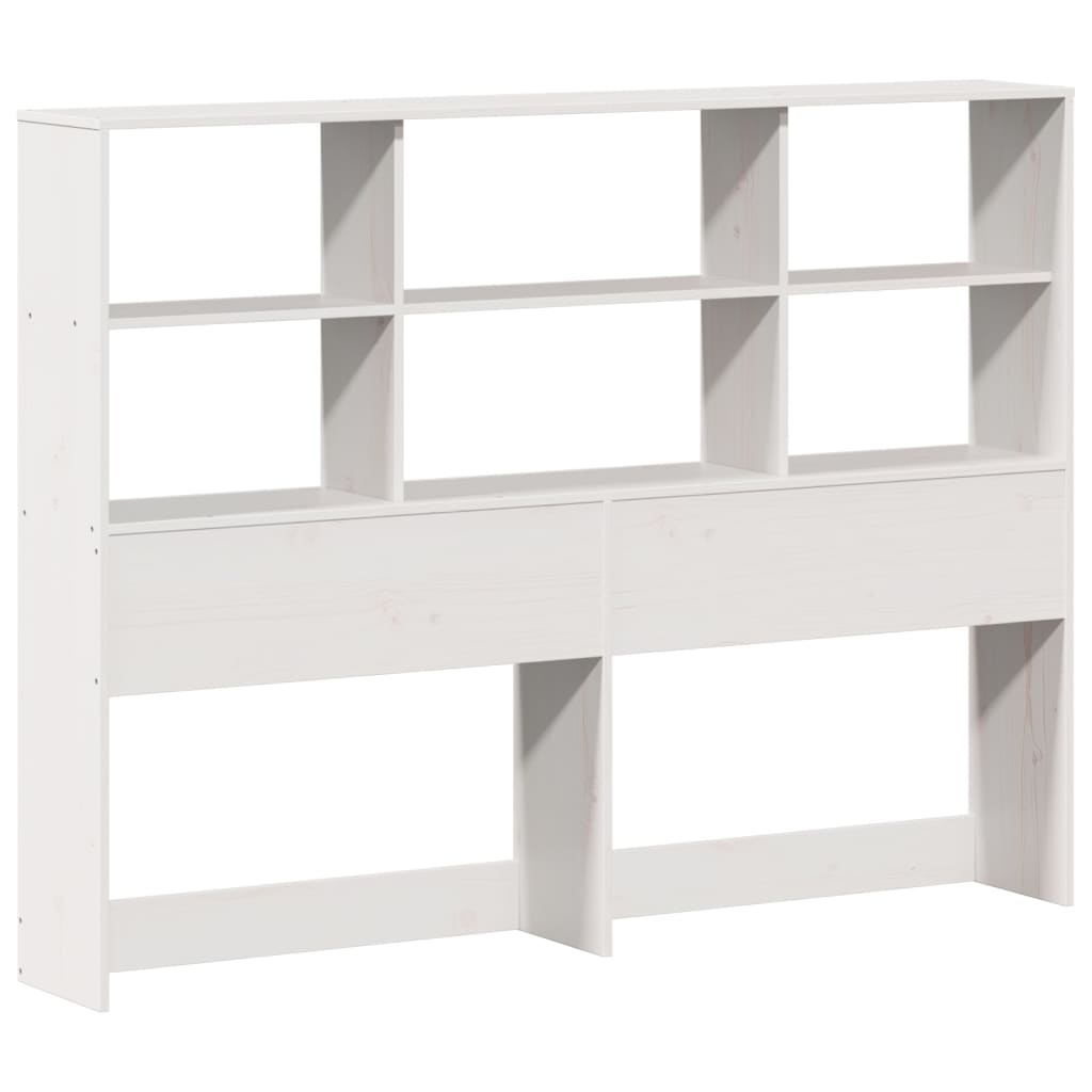 Bed met boekenkast zonder matras grenenhout wit 140x200 cm is nu te koop bij PeponiXL, paradijselijk wonen!