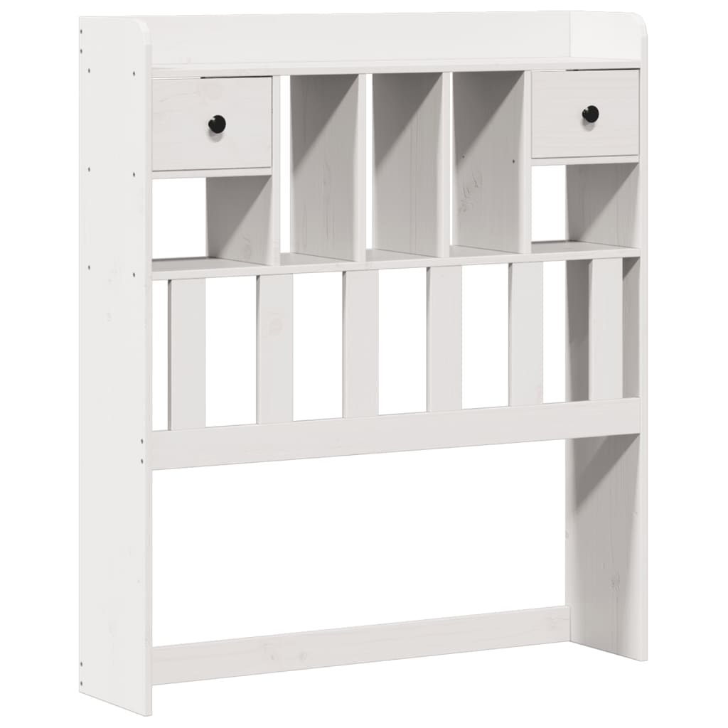 Bed met boekenkast zonder matras grenenhout wit 75x190 cm is nu te koop bij PeponiXL, paradijselijk wonen!
