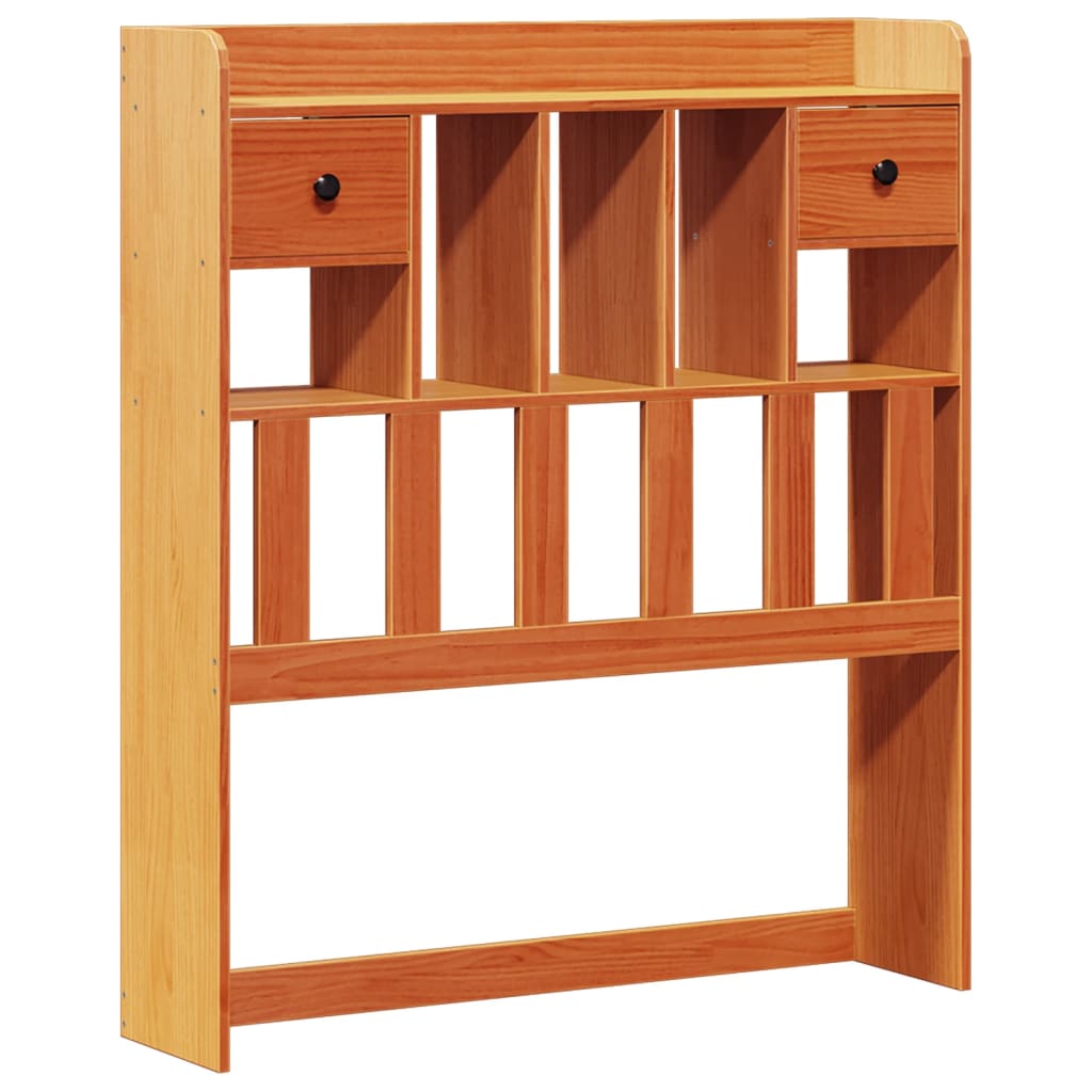 Bed met boekenkast zonder matras grenenhout wasbruin 75x190 cm is nu te koop bij PeponiXL, paradijselijk wonen!