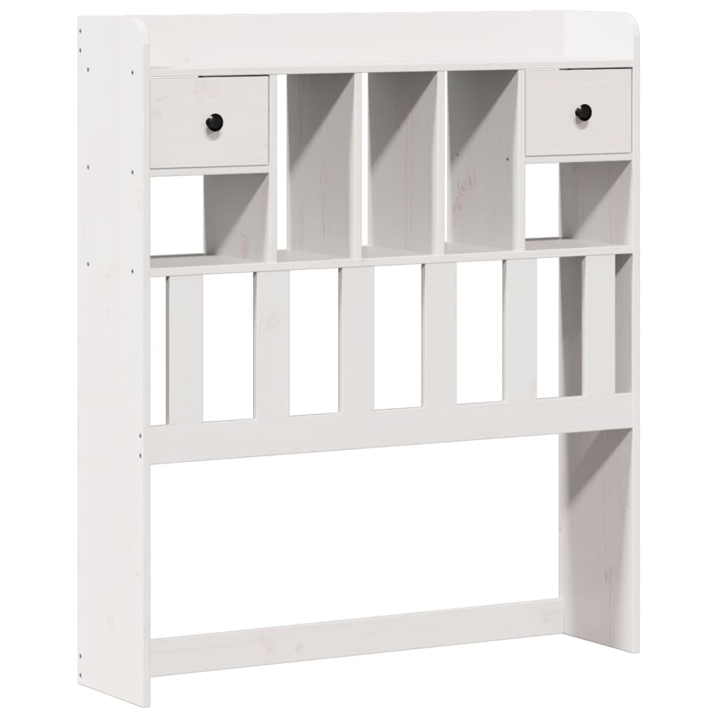 Bed met boekenkast zonder matras grenenhout wit 90x200 cm is nu te koop bij PeponiXL, paradijselijk wonen!