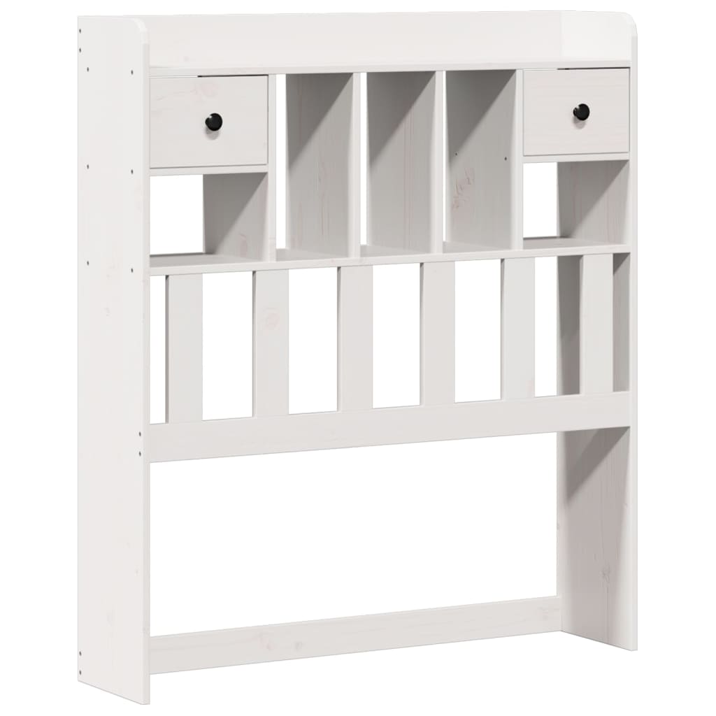 Bed met boekenkast zonder matras grenenhout wit 90x190 cm is nu te koop bij PeponiXL, paradijselijk wonen!
