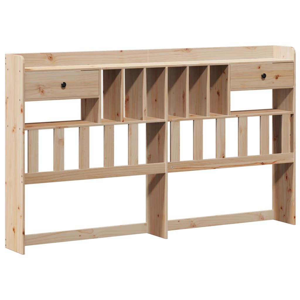Bed met boekenkast zonder matras massief grenenhout 180x200 cm is nu te koop bij PeponiXL, paradijselijk wonen!