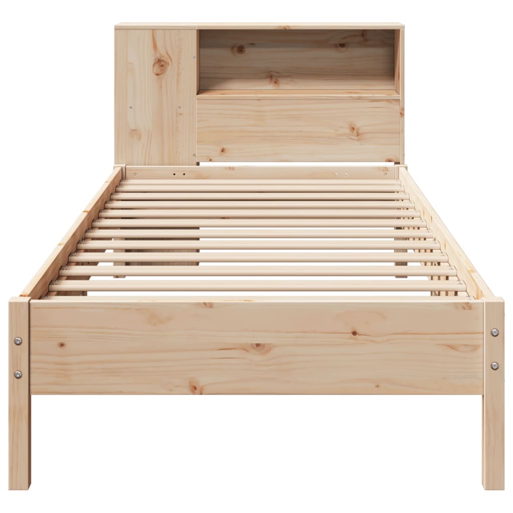 Bed met boekenkast zonder matras massief grenenhout 75x190 cm is nu te koop bij PeponiXL, paradijselijk wonen!