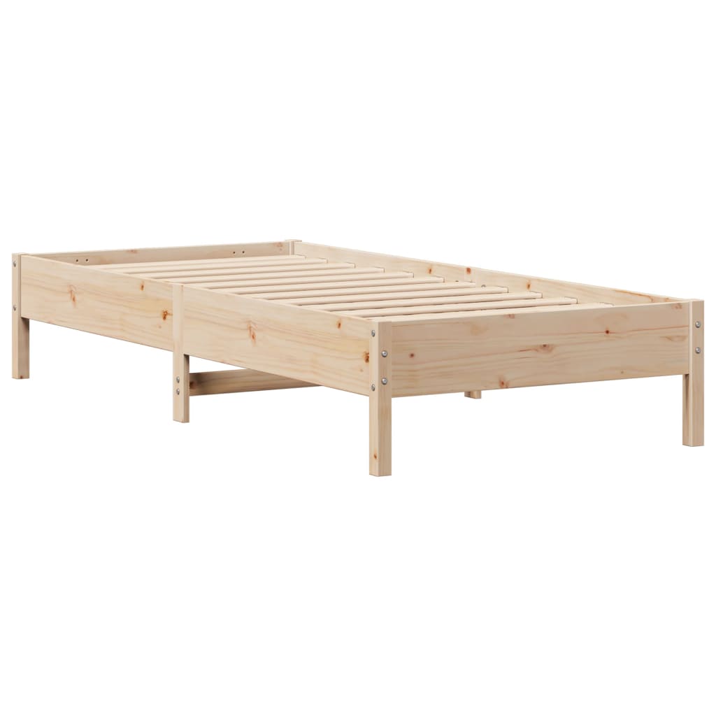 Bed met boekenkast zonder matras massief grenenhout 75x190 cm is nu te koop bij PeponiXL, paradijselijk wonen!
