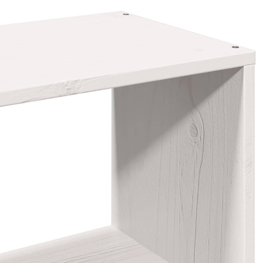 Bed met boekenkast zonder matras grenenhout wit 160x200 cm is nu te koop bij PeponiXL, paradijselijk wonen!