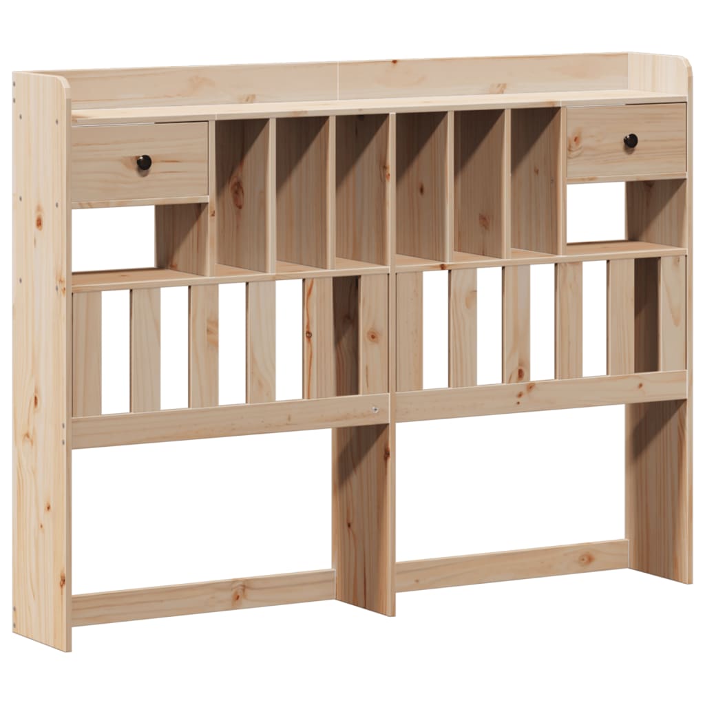 Bed met boekenkast zonder matras massief grenenhout 140x200 cm is nu te koop bij PeponiXL, paradijselijk wonen!