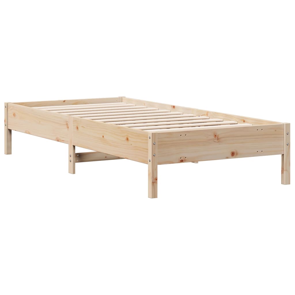Bed met boekenkast zonder matras massief grenenhout 75x190 cm is nu te koop bij PeponiXL, paradijselijk wonen!