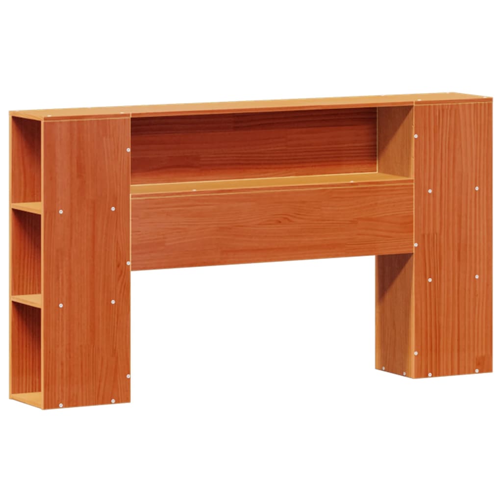 Bed met boekenkast zonder matras grenenhout wasbruin 140x200 cm is nu te koop bij PeponiXL, paradijselijk wonen!