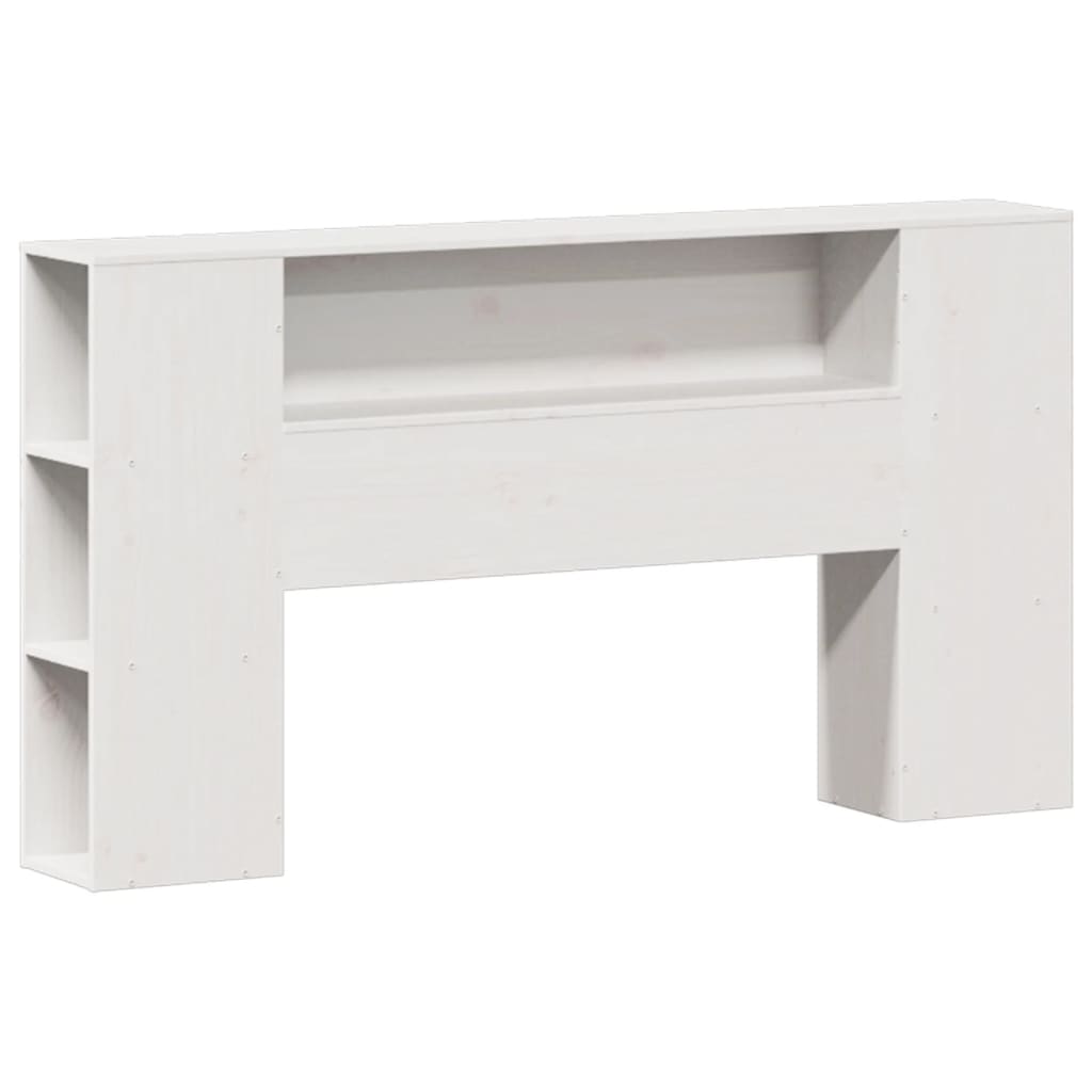 Bed met boekenkast zonder matras grenenhout wit 140x190 cm is nu te koop bij PeponiXL, paradijselijk wonen!
