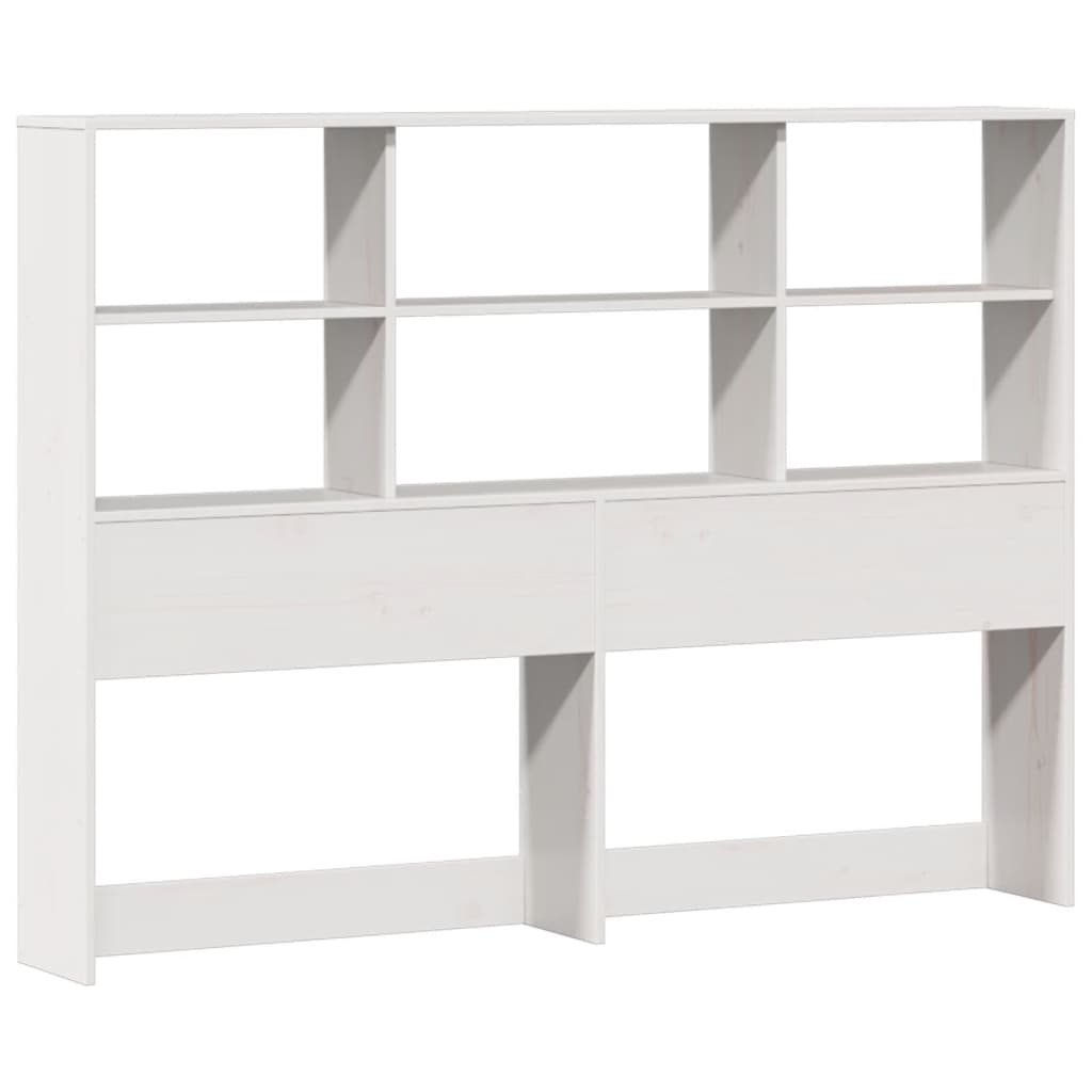 Bed met boekenkast zonder matras grenenhout wit 160x200 cm is nu te koop bij PeponiXL, paradijselijk wonen!