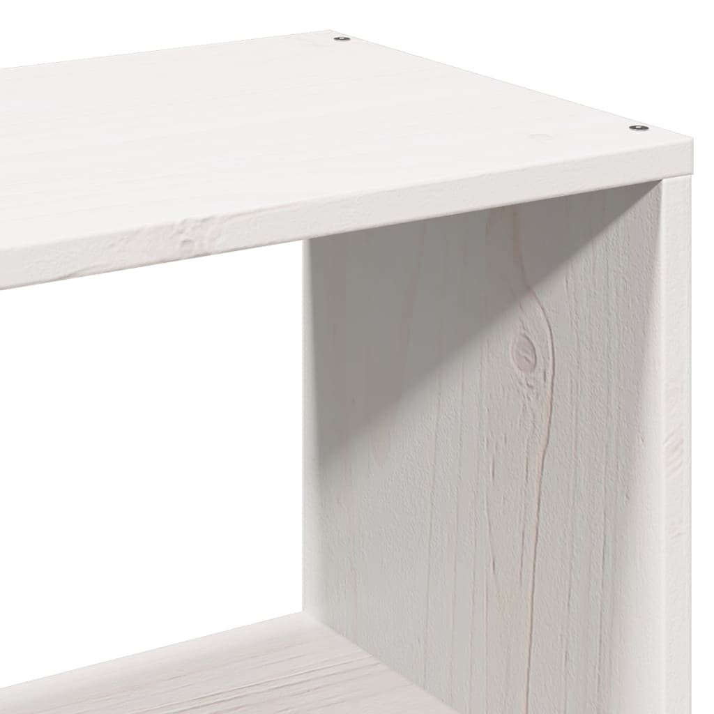 Bed met boekenkast zonder matras grenenhout wit 160x200 cm is nu te koop bij PeponiXL, paradijselijk wonen!