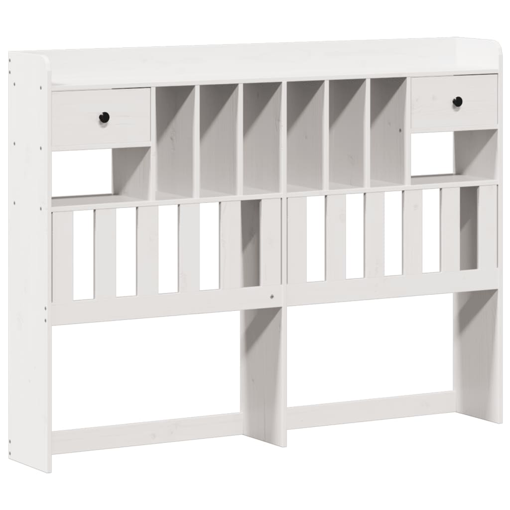 Bed met boekenkast zonder matras grenenhout wit 160x200 cm is nu te koop bij PeponiXL, paradijselijk wonen!