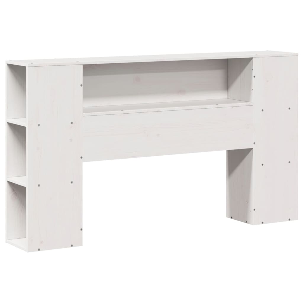 Bed met boekenkast zonder matras grenenhout wit 150x200 cm is nu te koop bij PeponiXL, paradijselijk wonen!