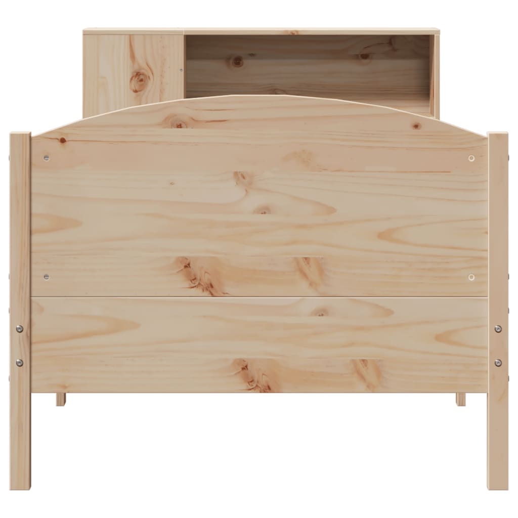 Bed met boekenkast zonder matras massief grenenhout 75x190 cm is nu te koop bij PeponiXL, paradijselijk wonen!