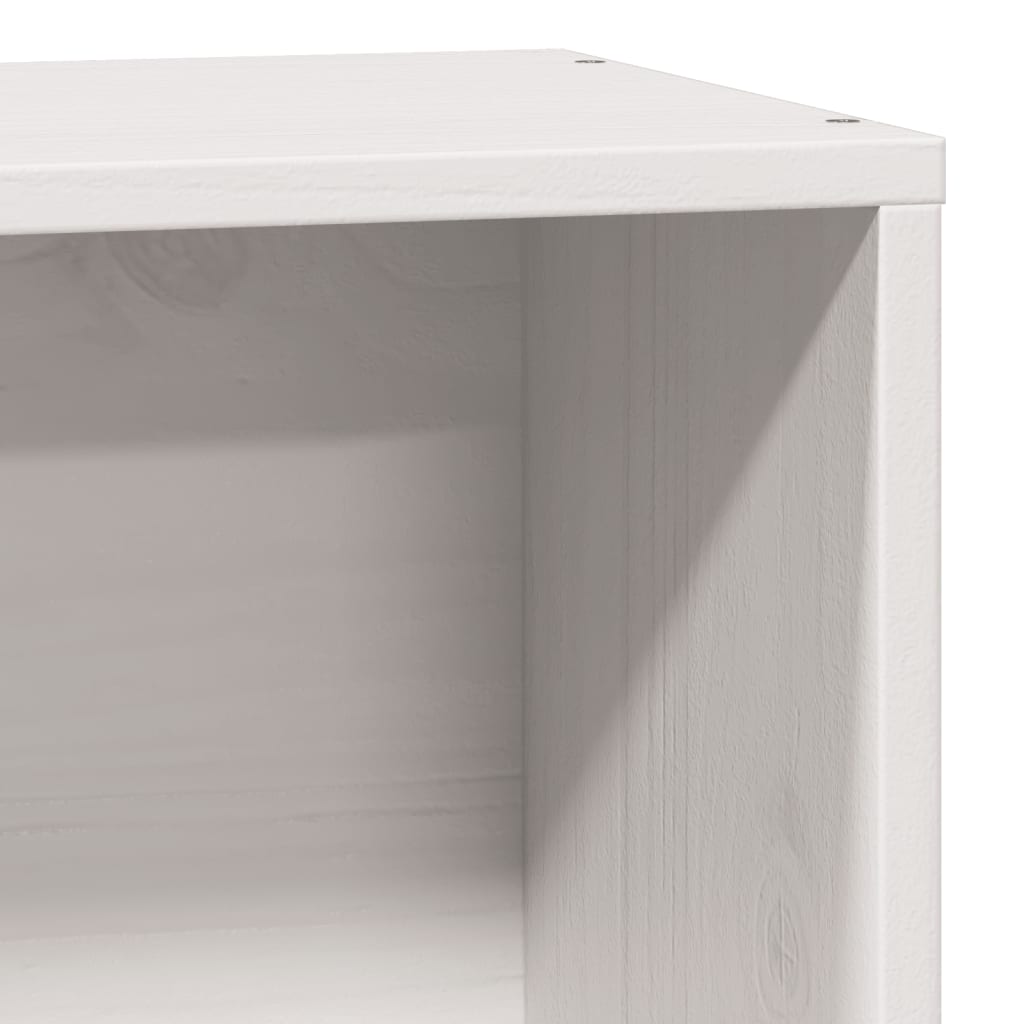 Bed met boekenkast zonder matras grenenhout wit 75x190 cm is nu te koop bij PeponiXL, paradijselijk wonen!