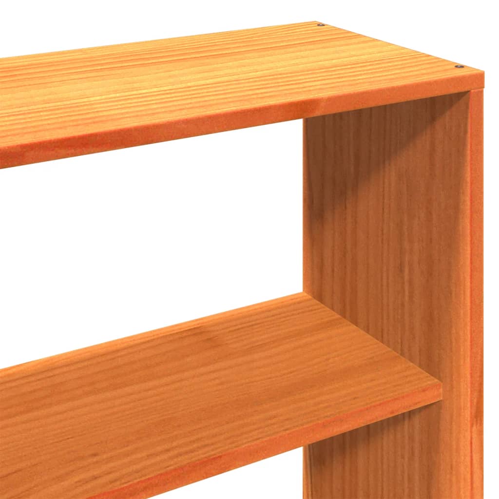 Bed met boekenkast zonder matras grenenhout wasbruin 180x200 cm is nu te koop bij PeponiXL, paradijselijk wonen!