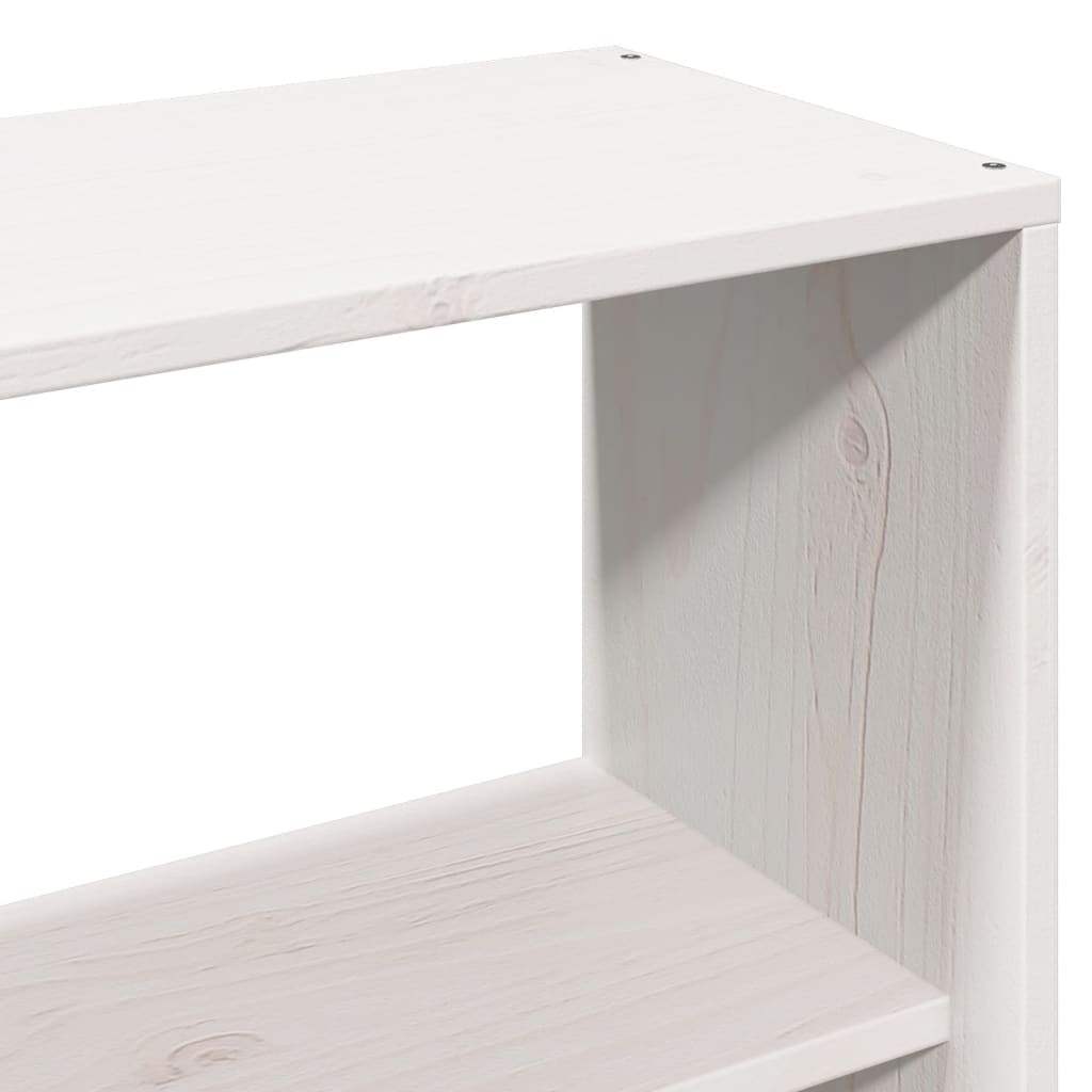 Bed met boekenkast zonder matras grenenhout wit 160x200 cm is nu te koop bij PeponiXL, paradijselijk wonen!