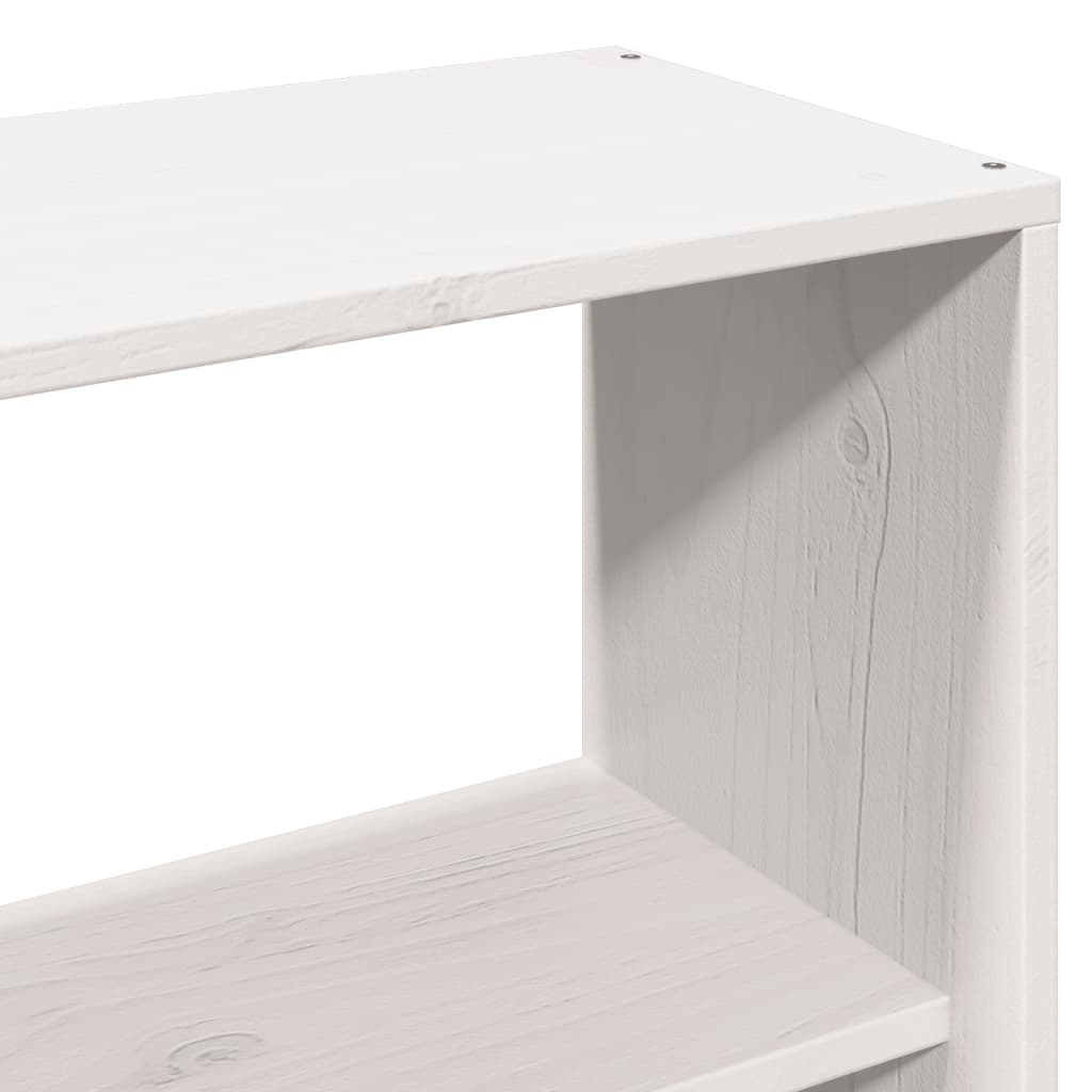 Bed met boekenkast zonder matras grenenhout wit 140x190 cm is nu te koop bij PeponiXL, paradijselijk wonen!