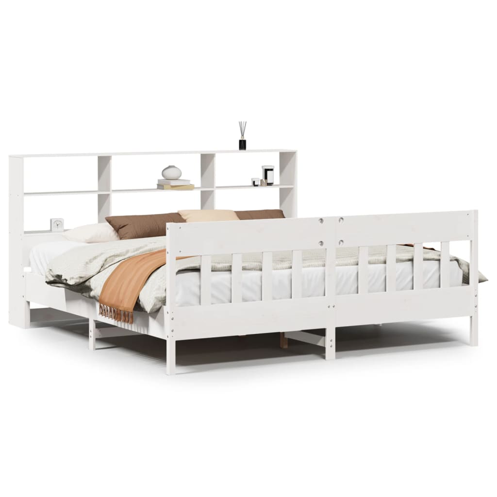 Bedframe zonder matras massief grenenhout wit 180x200 cm is nu te koop bij PeponiXL, paradijselijk wonen!