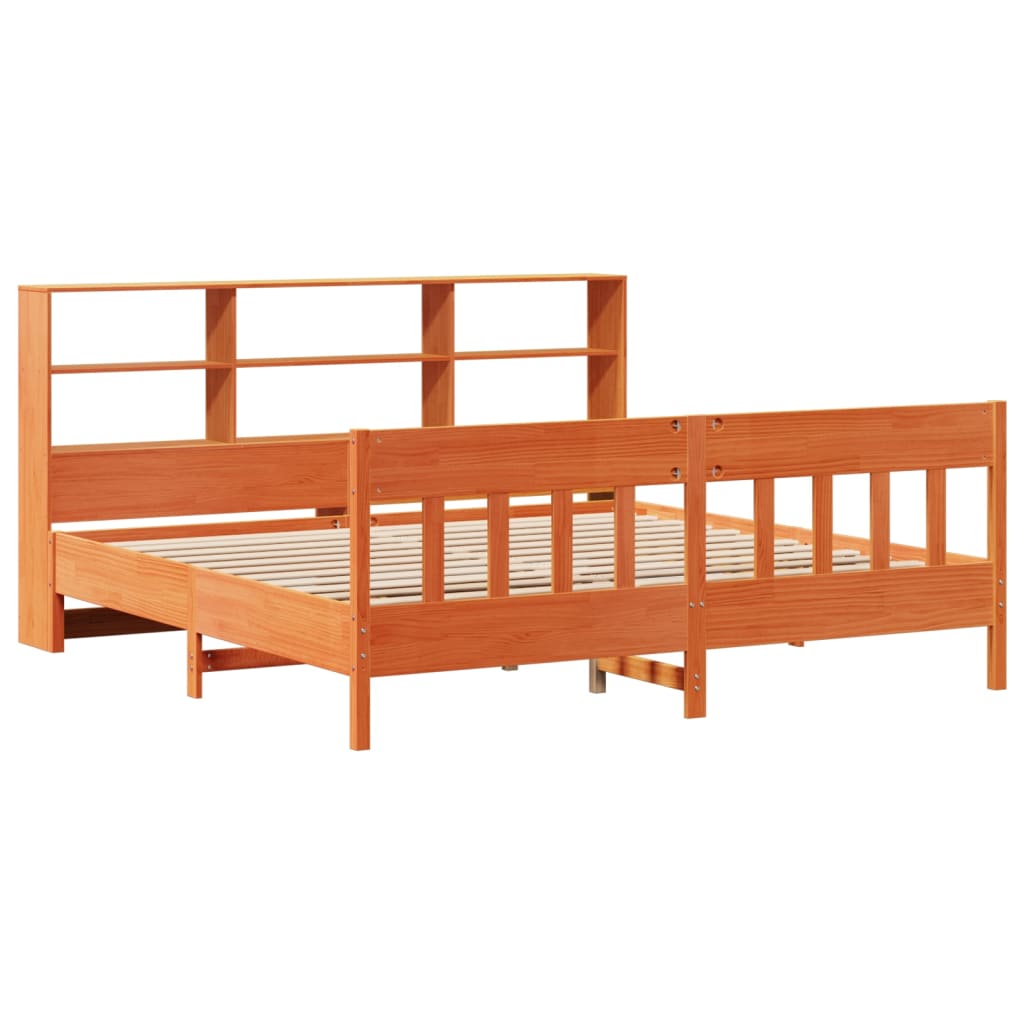 Bedframe zonder matras massief grenenhout wasbruin 180x200 cm is nu te koop bij PeponiXL, paradijselijk wonen!