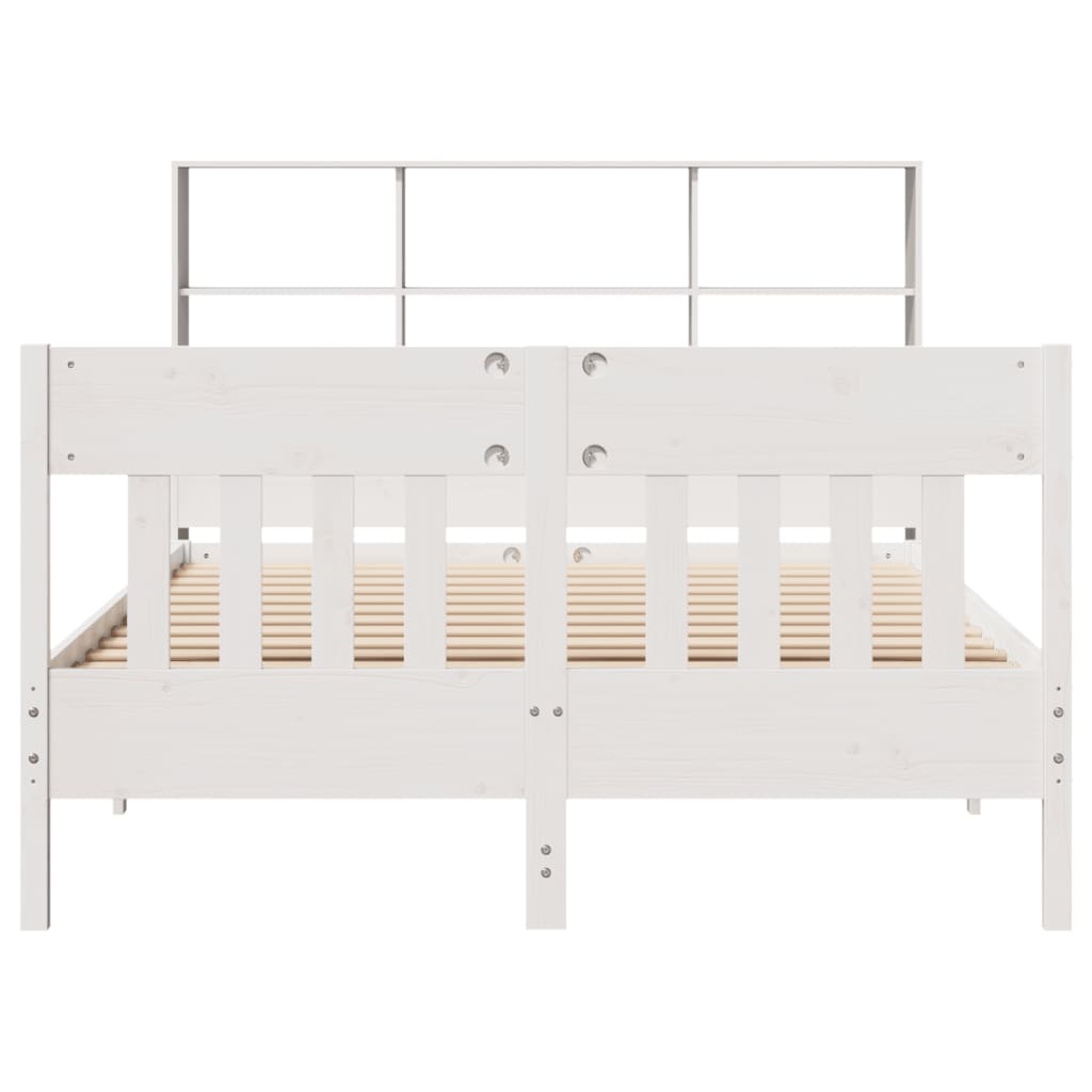 Bedframe zonder matras massief grenenhout wit 160x200 cm is nu te koop bij PeponiXL, paradijselijk wonen!