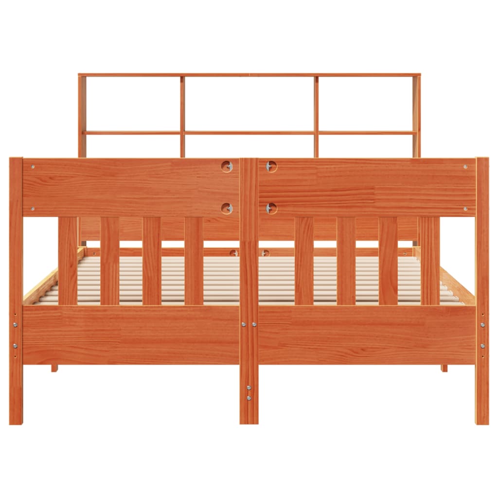 Bedframe zonder matras massief grenenhout wasbruin 160x200 cm is nu te koop bij PeponiXL, paradijselijk wonen!