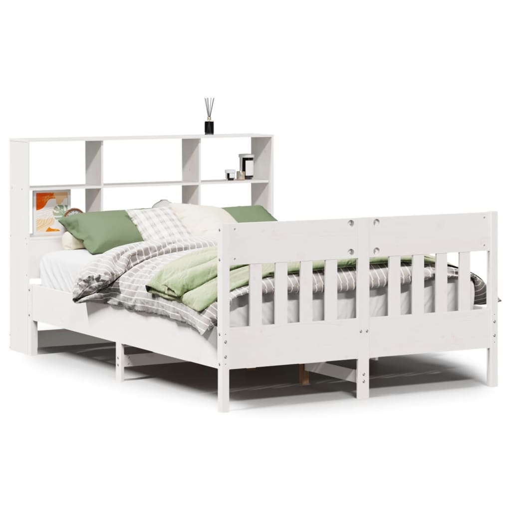 Bedframe zonder matras massief grenenhout wit 140x200 cm is nu te koop bij PeponiXL, paradijselijk wonen!