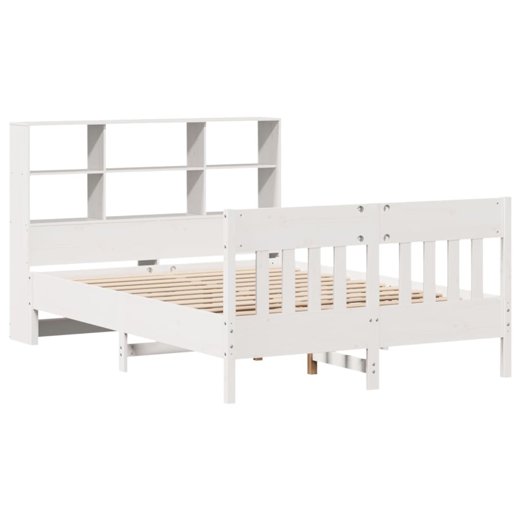 Bedframe zonder matras massief grenenhout wit 140x200 cm is nu te koop bij PeponiXL, paradijselijk wonen!