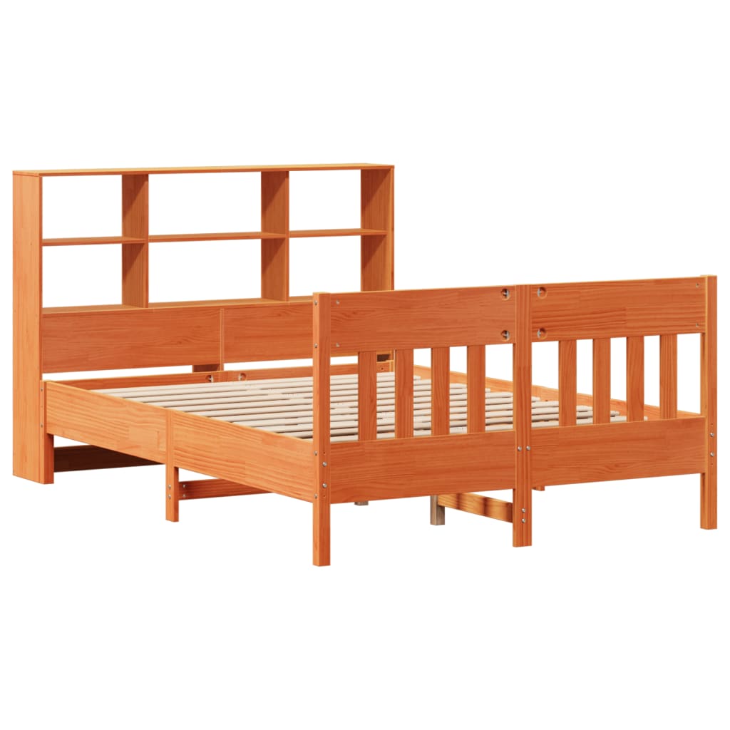 Bedframe zonder matras massief grenenhout wasbruin 140x200 cm is nu te koop bij PeponiXL, paradijselijk wonen!
