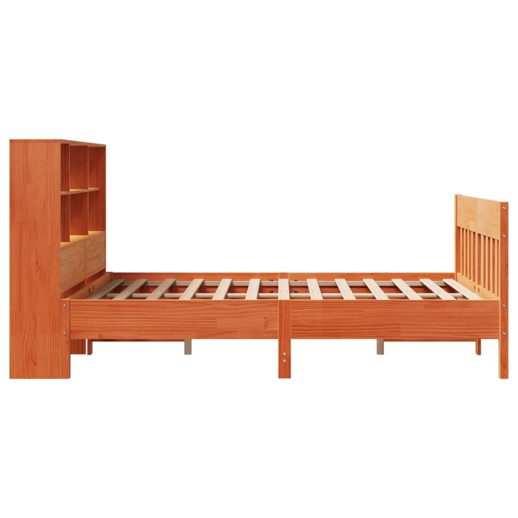Bedframe zonder matras massief grenenhout wasbruin 140x200 cm is nu te koop bij PeponiXL, paradijselijk wonen!