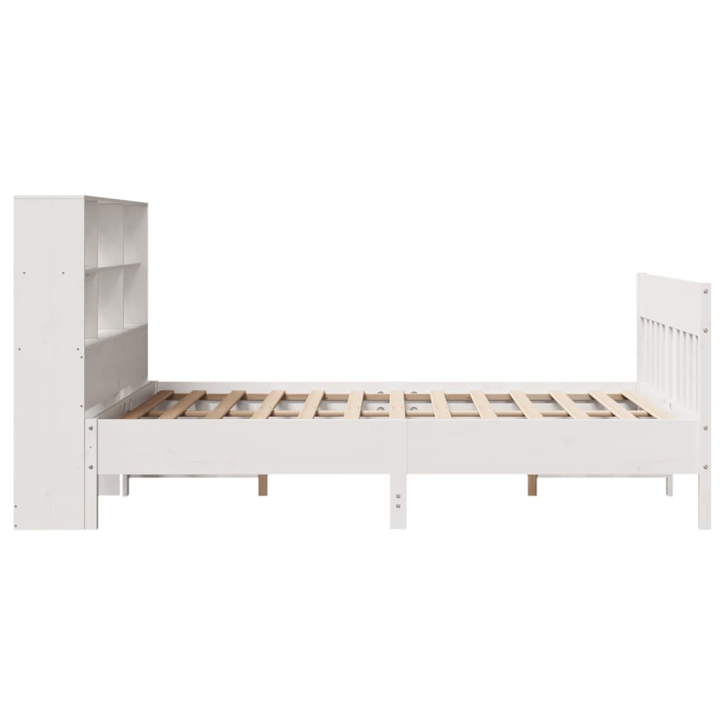 Bedframe zonder matras massief grenenhout wit 140x190 cm is nu te koop bij PeponiXL, paradijselijk wonen!
