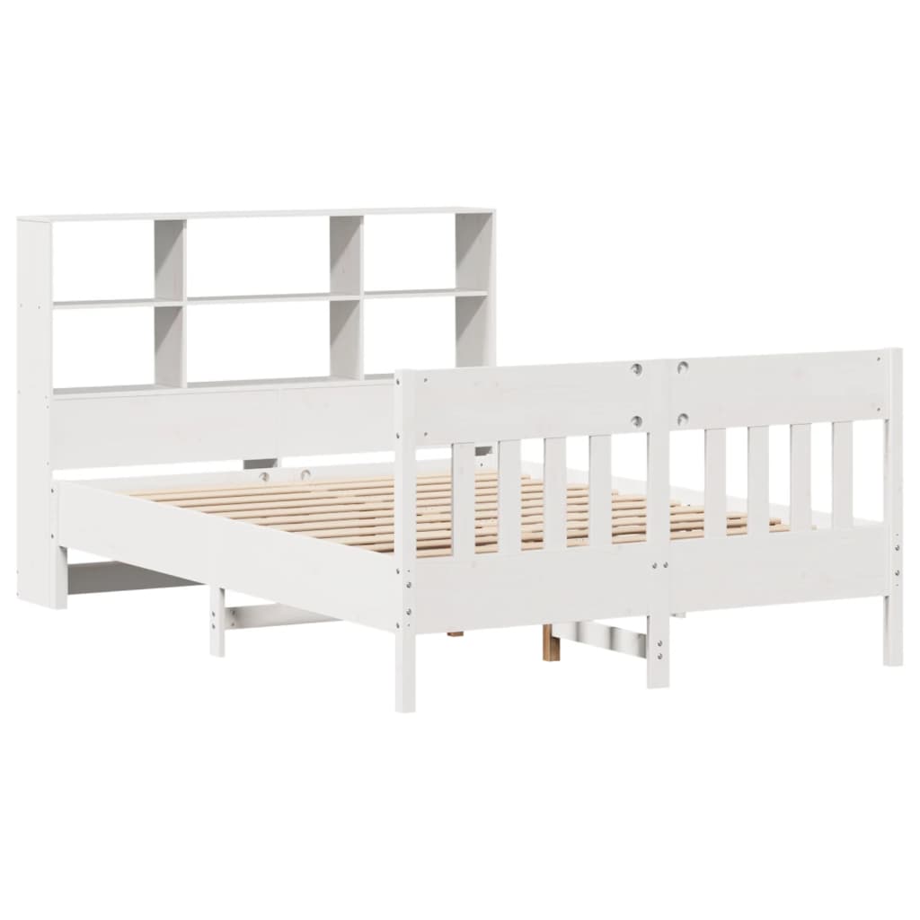 Bedframe zonder matras massief grenenhout wit 120x190 cm is nu te koop bij PeponiXL, paradijselijk wonen!