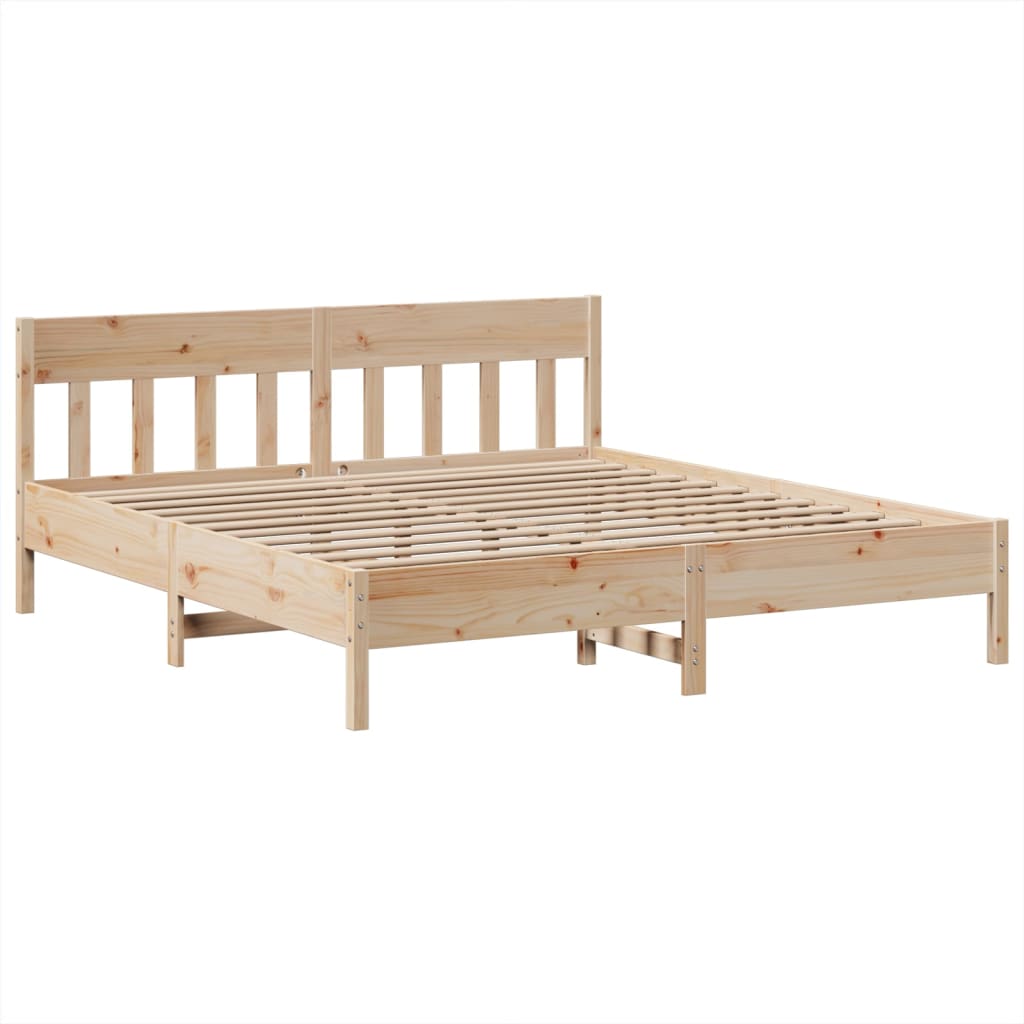 Bedframe zonder matras massief grenenhout 180x200 cm is nu te koop bij PeponiXL, paradijselijk wonen!