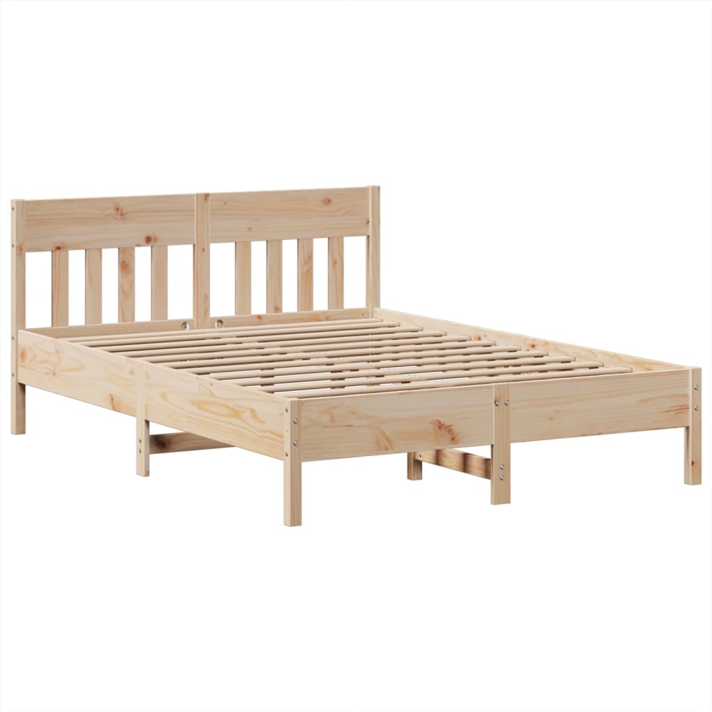 Bedframe zonder matras massief grenenhout 140x200 cm is nu te koop bij PeponiXL, paradijselijk wonen!