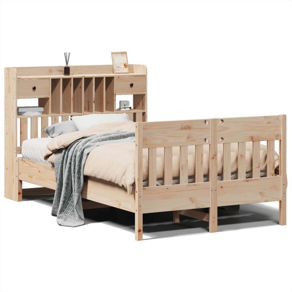 Bedframe zonder matras massief grenenhout 135x190 cm is nu te koop bij PeponiXL, paradijselijk wonen!