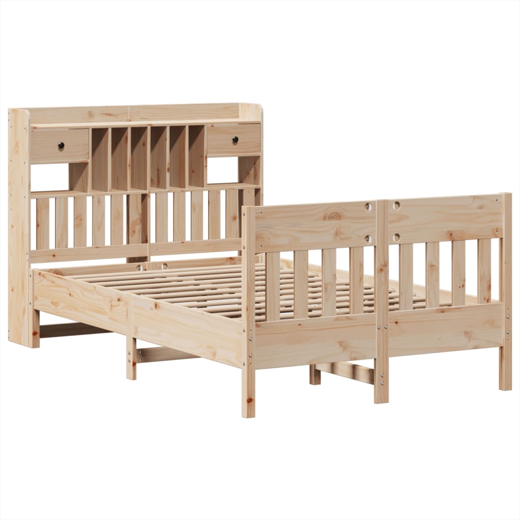 Bedframe zonder matras massief grenenhout 135x190 cm is nu te koop bij PeponiXL, paradijselijk wonen!