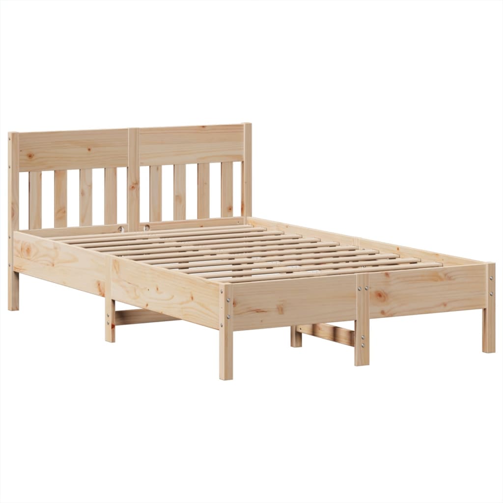 Bedframe zonder matras massief grenenhout 135x190 cm is nu te koop bij PeponiXL, paradijselijk wonen!