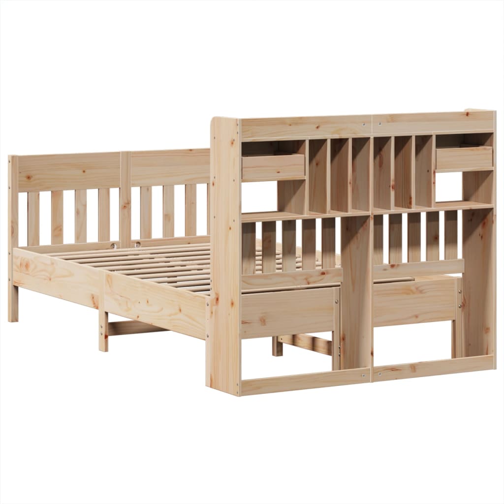 Bedframe zonder matras massief grenenhout 135x190 cm is nu te koop bij PeponiXL, paradijselijk wonen!