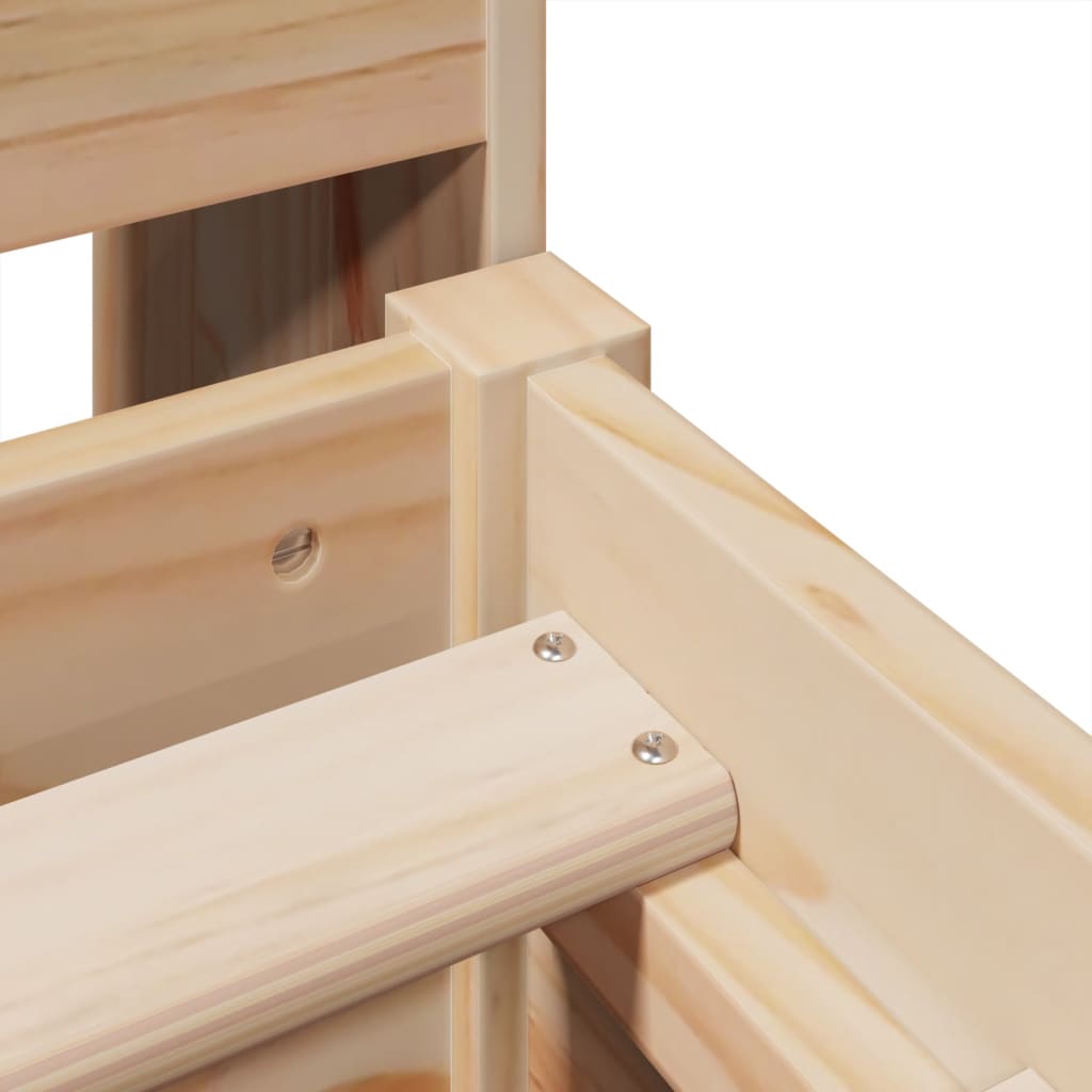 Bedframe zonder matras massief grenenhout 135x190 cm is nu te koop bij PeponiXL, paradijselijk wonen!
